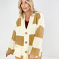 V Neck Button Down Oversize Cardigan