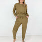 Splendid Reverse Soft French Terry Top & Jogger Set