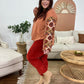 Bubble Sleeve Asymmetrical Hem Top