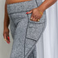 Rae Mode Full Size Heathered Wide Waistband Yoga Leggings