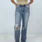 Judy Blue Take Me Back Distressed Straight Jeans
