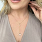 Melania Clara Crystal Y Necklace
