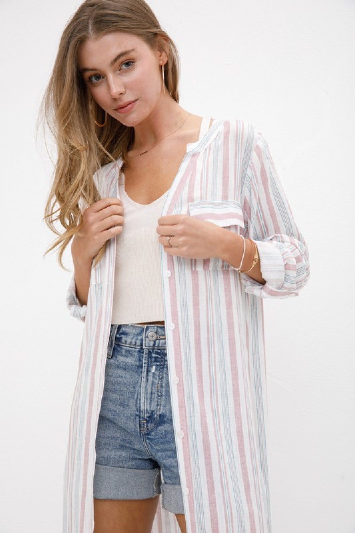 Wind in my hair Button Down Maxi Dress