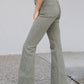 Judy Blue Tummy Control Olive Flare Overalls