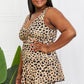 Marina West Swim Clear Waters Swim Dress in Leopard