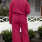 Take Me Away Textured Long Sleeve Top and Pants Set - 6 Colors