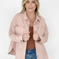 Solid Cotton Twill Shacket