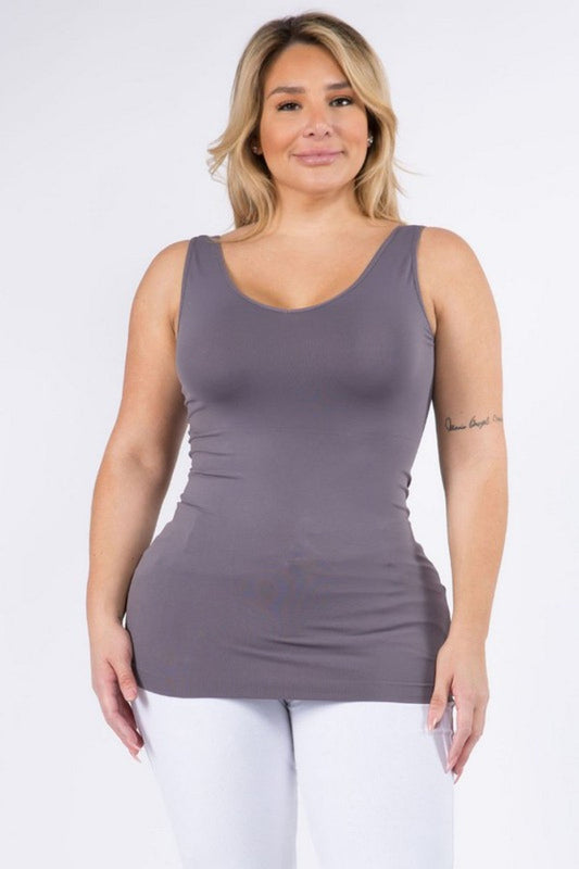 Reversible V or U Neckline Seamless Tank