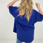 Raw Edge Short Sleeve Top