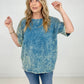Acid Wash Boyfriend Top