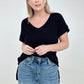 Simply Spring Ribbed V-Neck top