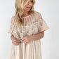Oli & Hali Mineral Washed Crochet Detail Lace Top Dress