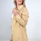 Zenana Striped Button Down Long Sleeve Shirt and Shorts Set