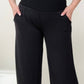 Smocked Waistband Wide Leg Pants - 2 colors