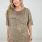 Acid Wash Boyfriend Top