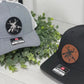 PREORDER: Vegan Leather Patch Hat in Assorted Prints