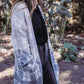 Color Block Plaid Pattern Long Cardigan