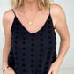 Swiss Dot Adjustable Strap Cami