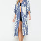 Justin Taylor Botanical Print Split Cover Up