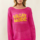 VACAY MODE Embroidered Knit Cover Up