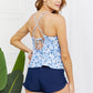 Marina West Swim By The Shore Two-Piece Swimsuit in Blossom Navy