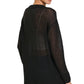 Long Sleeve Sheer Wool Sweater