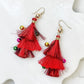 PREORDER: Christmas Tinsel Dangle Earrings in Two Colors