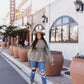 Heyson Crochet Trimmed Square Neck Elegant Blouse
