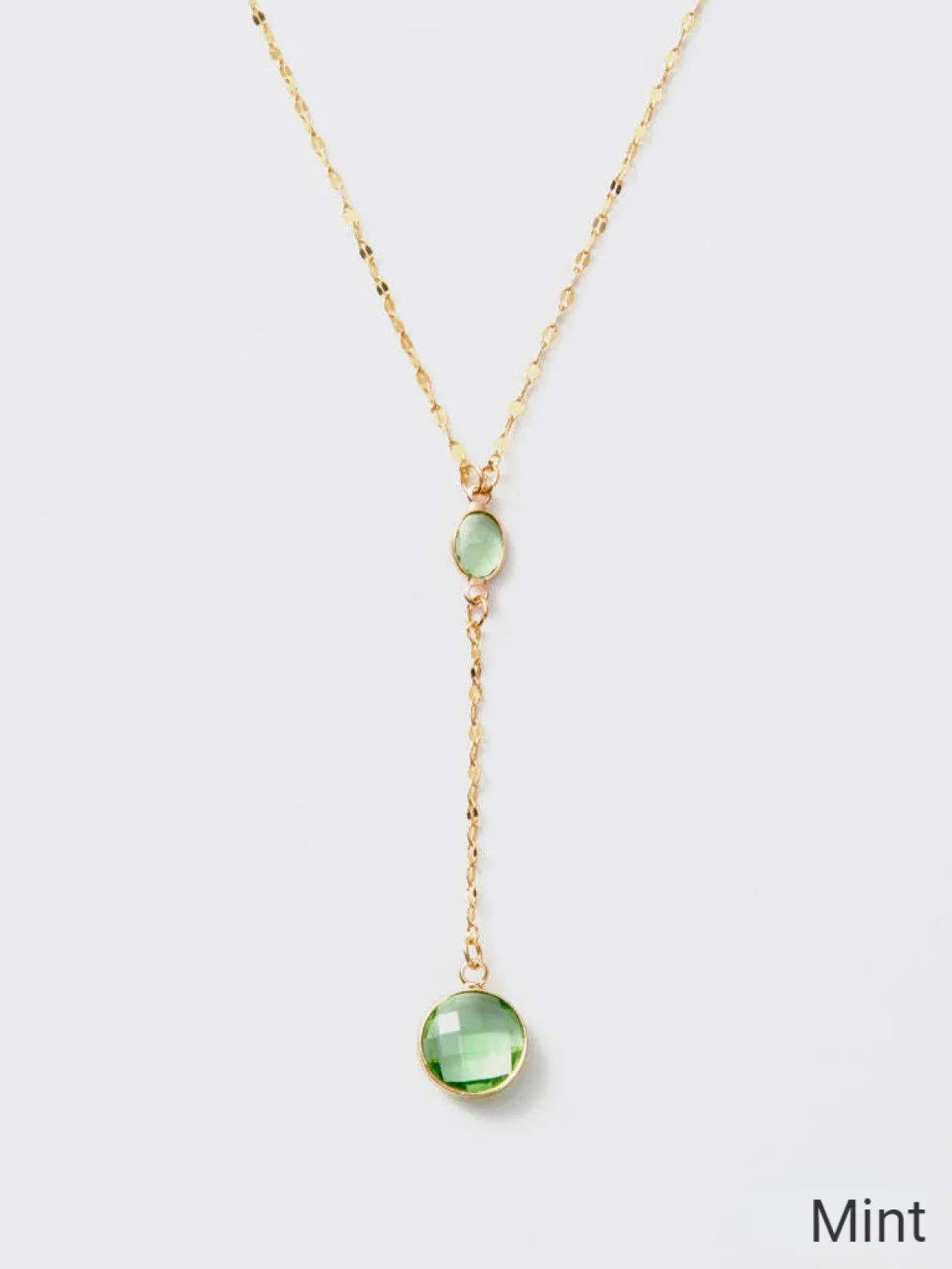 Melania Clara Crystal Y Necklace