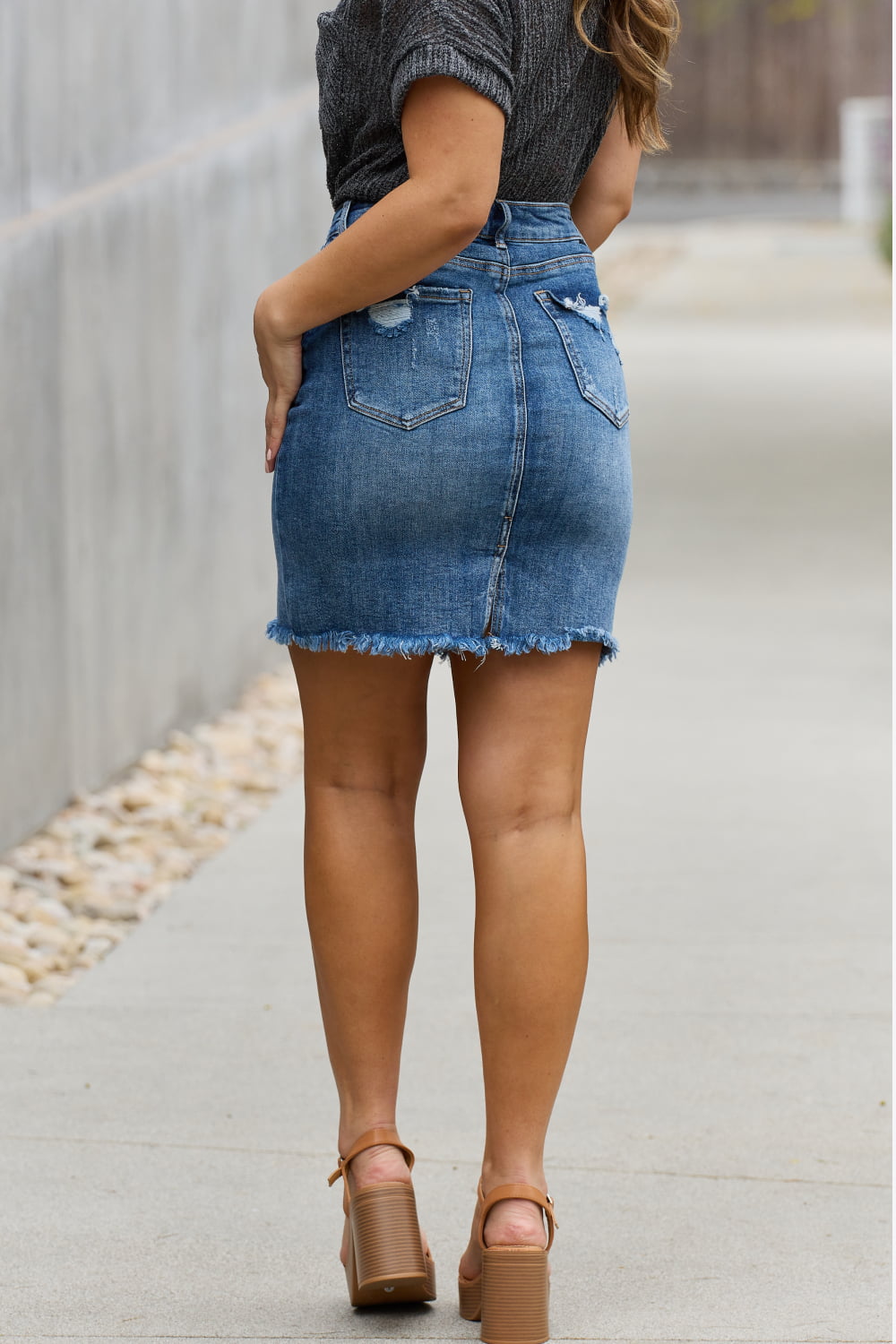 RISEN Amelia Denim Skirt