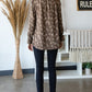 7th Ray Jacquard Floral Mock Neck Top
