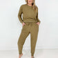 Splendid Reverse Soft French Terry Top & Jogger Set