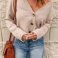 Crop It Like It's Hot Button Front Sweater