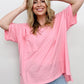 Oversized Raw Edge Boyfriend Tee