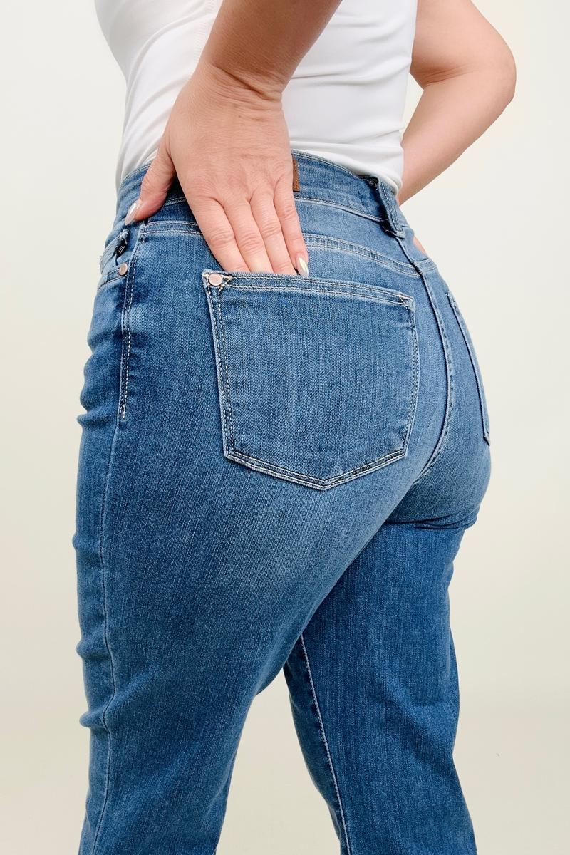 Judy Blue Release Hem Cropped Jeans
