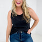 Short Sleeve Solid Knit Tank Top