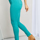 YMI Hyper-Stretch Mid-Rise Skinnies in Sea Green