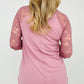 On The Go Lace Half Sleeve Top