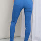 YMI Hyper-Stretch Mid-Rise Skinnies in Electric Blue