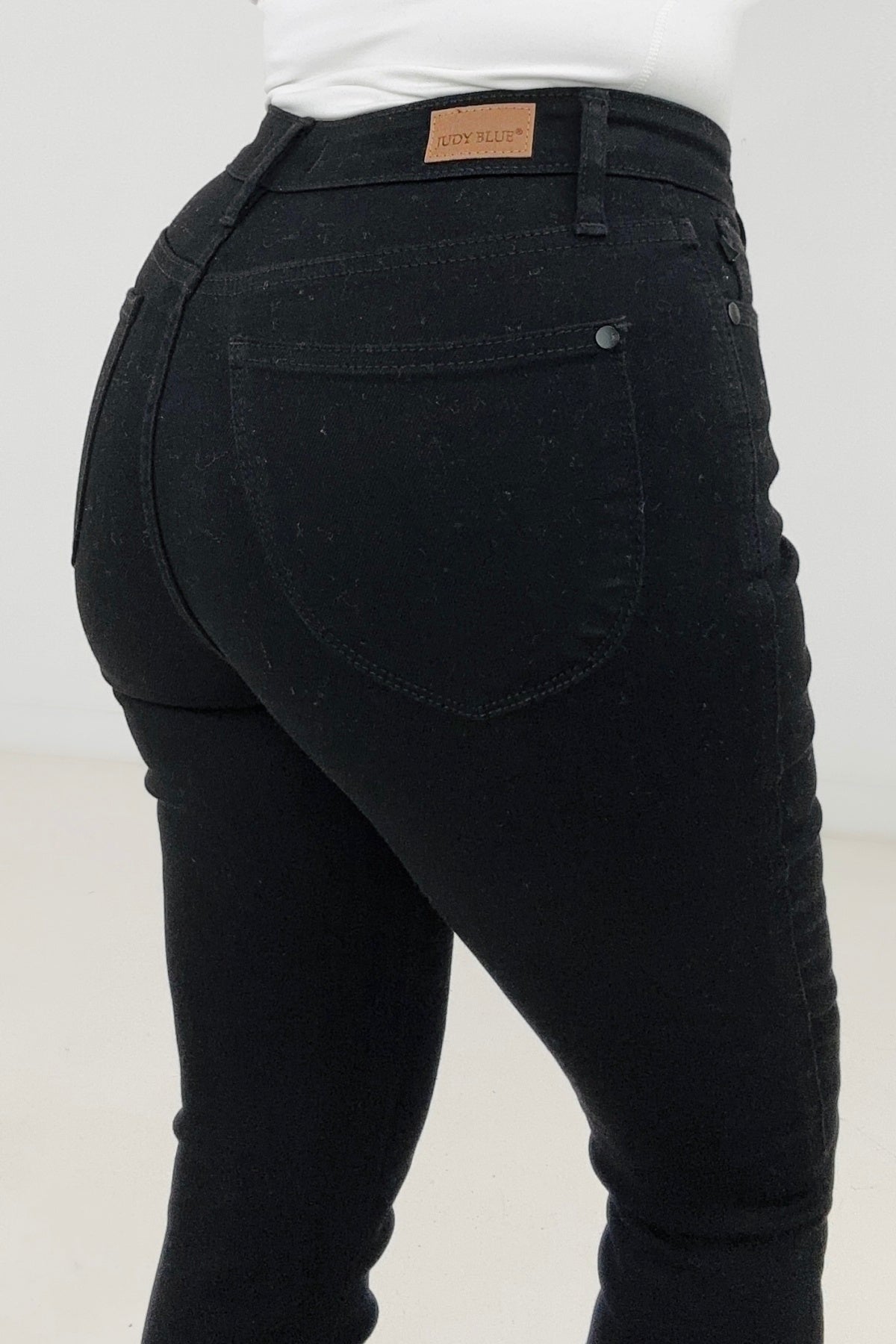 Judy Blue Garment Dyed Black Tummy Control