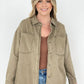 Solid Cotton Twill Shacket