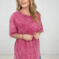 Acid Wash Boyfriend Top