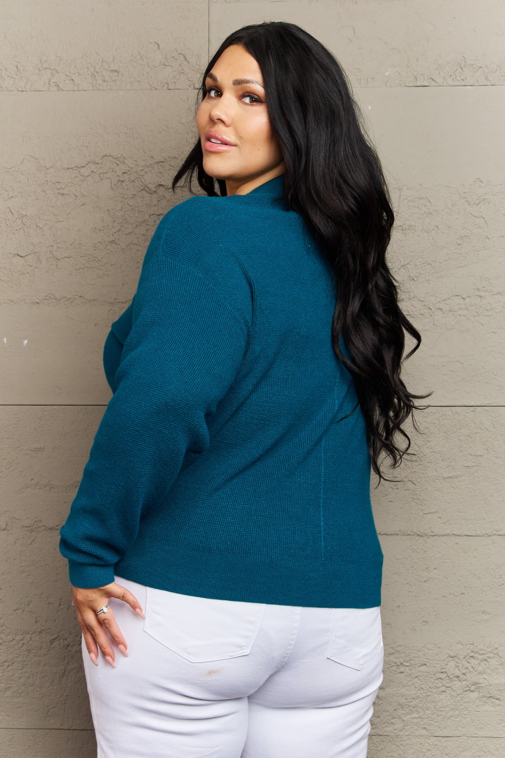 Everyday Favorite V-Neck Cardigan in Teal