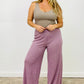 Two Tone Rib Wide Leg Pants
