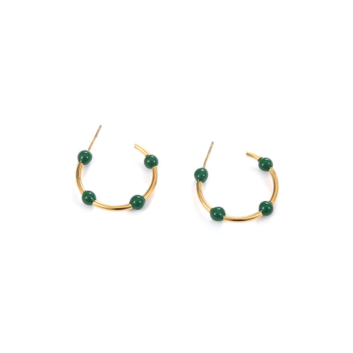Willow Moon Retro C-Shaped Hoop Earrings