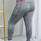 Rae Mode Full Size Heathered Wide Waistband Yoga Leggings