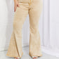Color Theory Flip Side Fray Hem Bell Bottom Jeans in Yellow