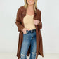 Solid Mineral Washed Tie Front Top