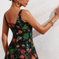 Full Size Twist Front Sleeveless Swim Dress