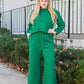 Take Me Away Textured Long Sleeve Top and Pants Set - 6 Colors